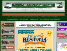 Tablet Screenshot of farmingdalevillage.com